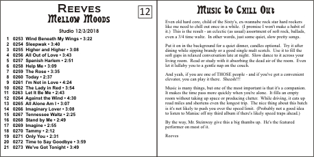 Click here to view and download the Black and White Album Cover from the Reeves Motal Piano and Synthesizer Music Website